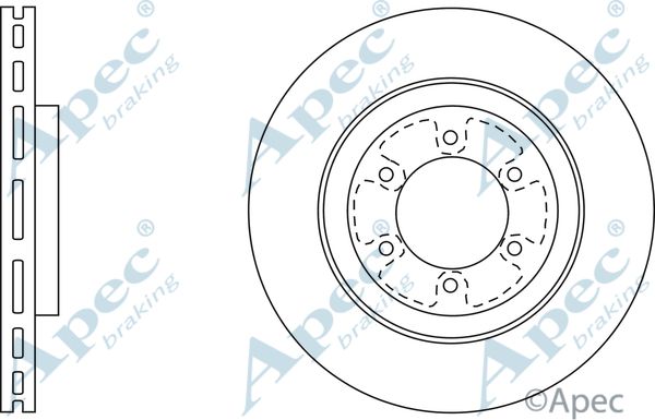 APEC BRAKING Jarrulevy DSK2582